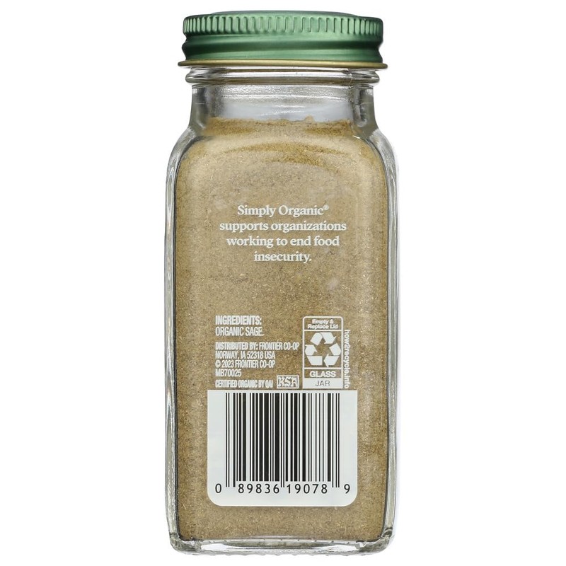 SIMPLY ORGANIC Organic Ground Sage, 1.2 OZ