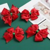 4PC Christmas Hair Bow Clips for Women Girls 4 Inch