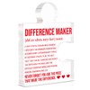 GEQCDBN Difference Maker Gifts for Women Men, Thank You Appreciation