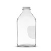 JoyJolt Glass Milk Bottles with Lids and Pourer – 64