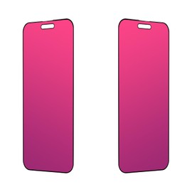 EGKimBa EGKimBa Privacy Screen Protector compatible with iPhone 14 Pro Max or iPhone 16 Plus, 15 Plus, 2 Packs, 6.7 inch Gradient Colorful Electroplated Anti-Spy Anti-Blue Light Easy Installation Tempered Glass