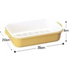 Sanko Plastic Colander K-6 Square Yellow