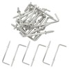PHITUODA 20Pcs L Shape Screw Hooks 2 Inch Square Bend