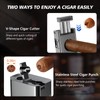 Tesonway Cigar Torch Lighter, 4 Jet Flame Cigar Lighter with