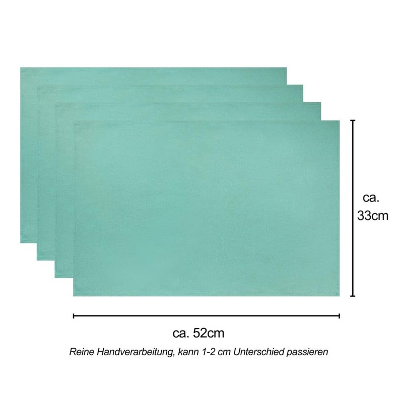 Vivi Idee® Set of 6 Place Mats 100% Cotton Place