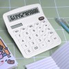 Calculadora Electrónica 12 Dígitos Computadora,energía Solar Color Blanco