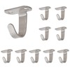 NearMoon Stainless Steel Screw Mounted Ceiling Hooks, Under-Shelf Towel/Robe Clothes