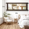 Full Length Mirror with Wood Frame ，60" x 21" Standing