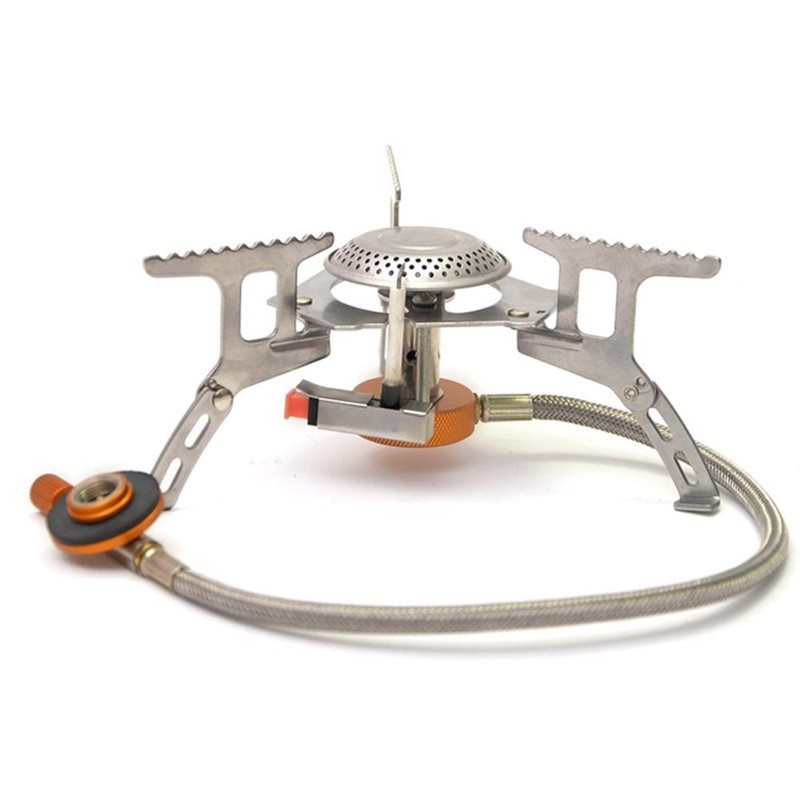 3500W Outdoor Camping Gas Stove Portable Split Butane Foldable Electronic