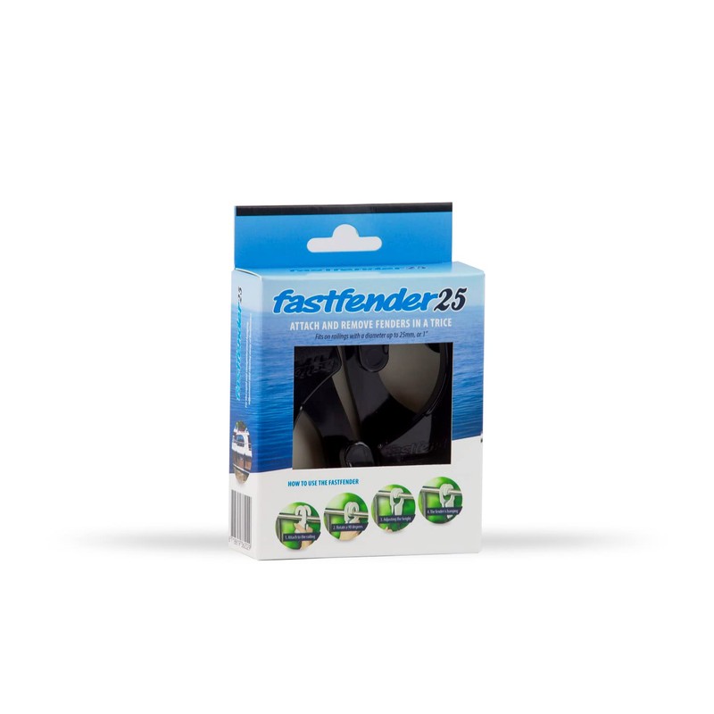 FastFender - Boat fender adjuster - Motorboats25mm Black