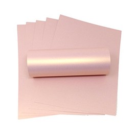 A4 Card Rose Gold Pink with Gold Pearlescent Shimmer Decorative 300gsm Double Sided Card (20)