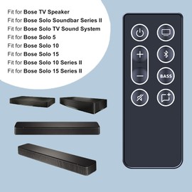 ZWP Replacement Remote Control Fit for Bose TV Speaker,Compatible for Bose Solo Soundbar Series II