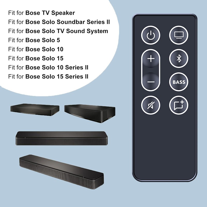 ZWP Replacement Remote Control Fit for Bose TV Speaker,Compatible for
