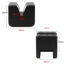 Universal Car Jack Rubber Pads for Protecting your Car and SUV against Scratches from Hydraulic Car Jacks, Lifting Platforms & Axle Stands - Ideal for Tuning Cars