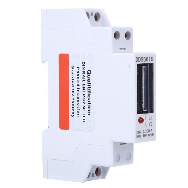 Energy Meter Din Rail 1P Single Phase Counter Household Appliances