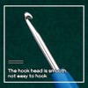 Extra Long Crochet Hooks, Aluminum Crochet Hook with Ergonomic Grip