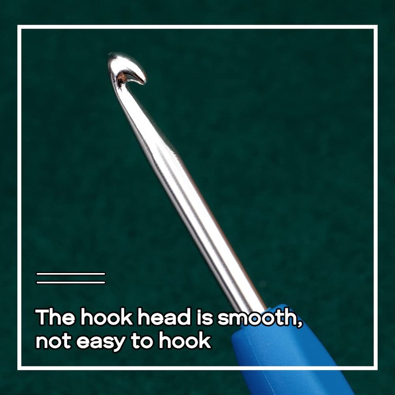 Extra Long Crochet Hooks, Aluminum Crochet Hook with Ergonomic Grip