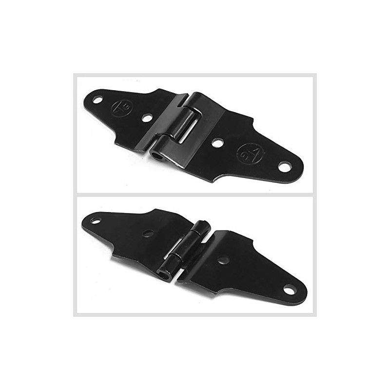 6X Transglobal Black Hinges (Roll Center, 2" Width) Works with