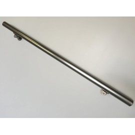 B52 Anodized Handrail Aluminum Stairs Kit Stainless Steel Look 6 Ft and 1.97"diam