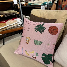 Peel Forest Throw Pillow Case 45x45cm Stylish Blanket Simpsons Rug Scandinavian Pink