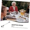 Mikinona Adaptive Feeding Spoon for Elderly Ergonomic Long Handle Self