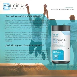 ETERNAL NUTRITION Infinity Complejo B Elevado 11 Tipos (300 Cápsulas)