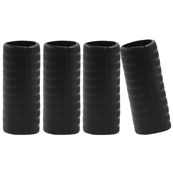 Piutouyar 4 Pcs Rubber Cello Bow Grip, Black Cello Bow