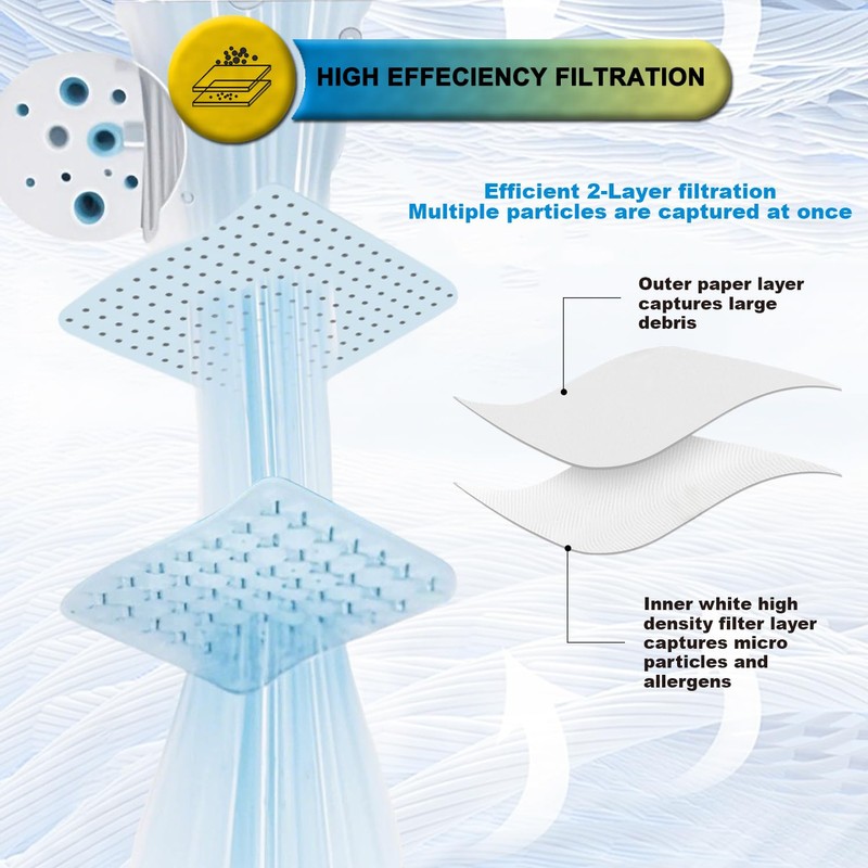 SpaceTent 6 Pack DXVA19-4101 Disposable Filter Bags for DEWALT 6,