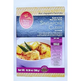 Prima Taste Singapore Curry Sauce Kit, Ready-to-Cook, 10.58 oz, No Artificial Colors or Preservatives