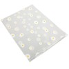 30PCS Frosted Slide Zip Plastic Bags Daisy Pattern Reusable Lightweight