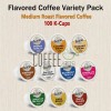 Bradford Flavored Coffee K cups 100 KCups VARIETY PACK Medium