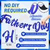 4PCS Pre-Strung Happy Fathers Day Banner, Father’s Day Decorations Include