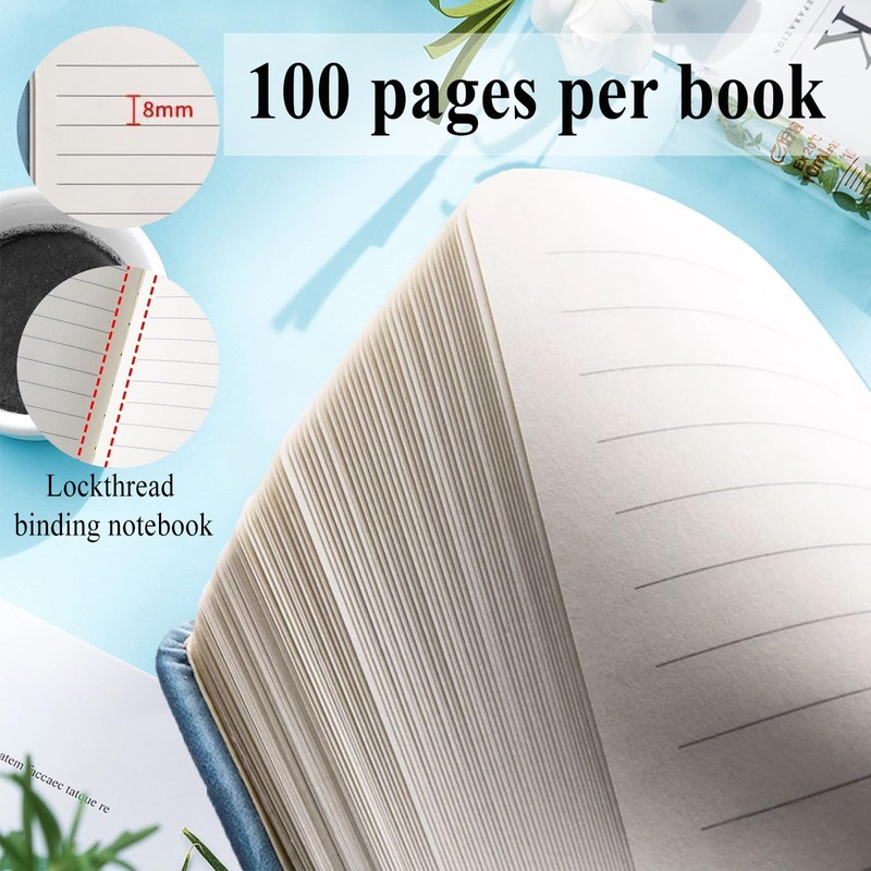 Hganxiu Pocket Notebook Small,Mini Notebook for Work,4 PCS Small Notepad