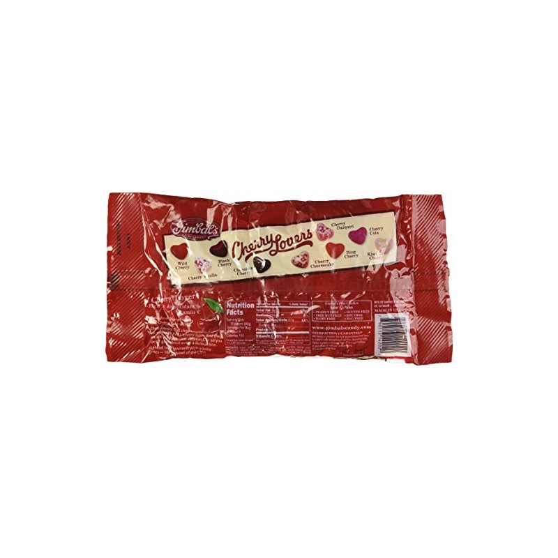 Gimbal's Cherry Lovers Heart Shaped Gourmet Jelly Beans 9 oz,