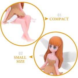 CIYODO 4 Pcs Garden Fairy Statues Adorable Floral Fairy Ornaments for Outdoor Landscape Decorations for Garden Décor and Miniature Fairy Scenes