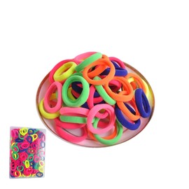 200 Pcs fluorescent color Baby Hair Ties, Toddler Hair Elastics Kids Seamless Elastic Hair Bands Kids Hair Ties Mini Ponytail Holders for Girls and Kids
