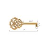 Solid Brass Hollow Barrel Skeleton Key for Cabinet Doors, Dresser