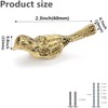 MARGUERASW 4 Pack Brass Drawer Pull Knob，Gold Drawer knobs Bird