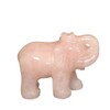 Edelsteinartikel Rose Quartz Elephant, Crystal Elephant 5 cm, Rose Quartz