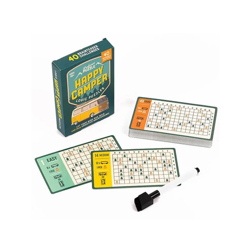 Professor Puzzle Happy Camper Logic Puzzles | Fun and Challenging