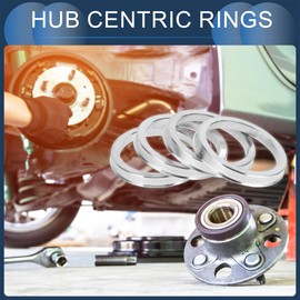INFINAUTO Hub Centric Rings, 60.1mm ID to 73.1mm OD Vehicle Wheel Hubrings Aluminum Alloy, 4 Pcs