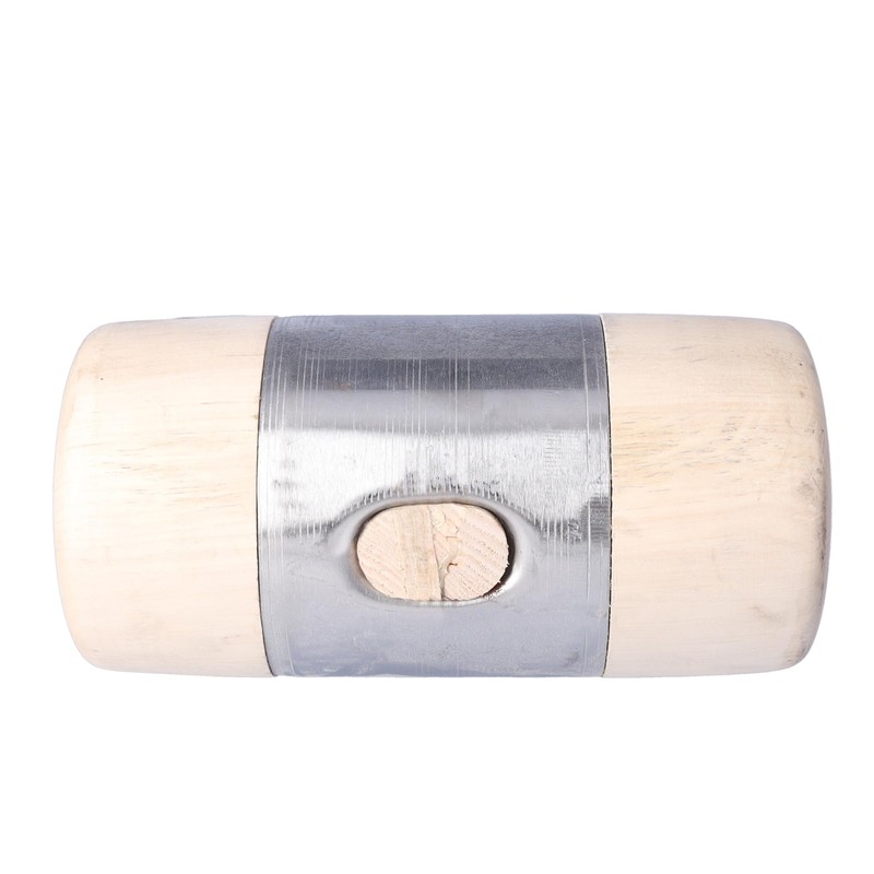 Stubai 278515 Wooden Hammer with Metal Ring Jacket, Silver/Beige, 50
