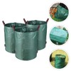 ORFOFE 3pcs Folding Rubbish Bags Garden Waste Bags Standable Portable