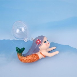 Gryshanyun Floating Mermaid Aquarium Decoration, Fish Tank Ornament, Miniature Cartoon Figure, Aquarium Décor Thematic Ornaments