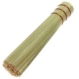TIKUSAN Bamboo Wok Brush with Copper Coil for Pan Pot Palate Skillet Cleaning Whisk (8.3")