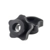 Star Hole Button with M12 Female Thread, Star Nuts Through