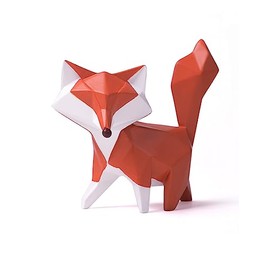 HAUCOZE Zorro Figura Decorativa Animal Escultura Estatua Modern Regalo Interior Arte Resina Decoración del Hogar 10cm…