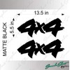 4X4 Truck Replacement Logos/Pair/Matte Black Vinyl Vehicle Chevy Graphic Decal