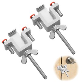 2Pcs Portable Door Lock for Travel, Hotel Door Locks for Travelers Security, Dual Nut Adjustment Travel Door Lock Hotel Room Door Lock Hotel Locks for Doors Travel, Security Door Locks for Hotel Home