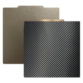 Wefuit Carbon Fiber PET+Textured PEI Build Plate,235x235mm Flexible Spring Steel Sheet for Ender 3/ Adventurer 5M/Neptune 3 Pro/Neptune 4/Ender 3 V2/Ender 3 S1/Ender 3 Neo/Ender 3 V2 Neo 3D Printer.